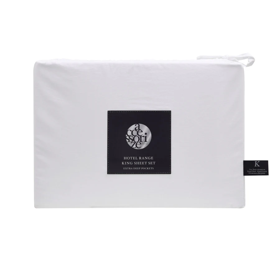 Hotel Deluxe Mega Sheet Set Range White - Image 5