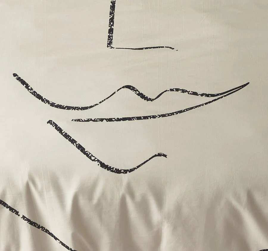 Matisse Quilt Cover Set Range Natural - Image 2