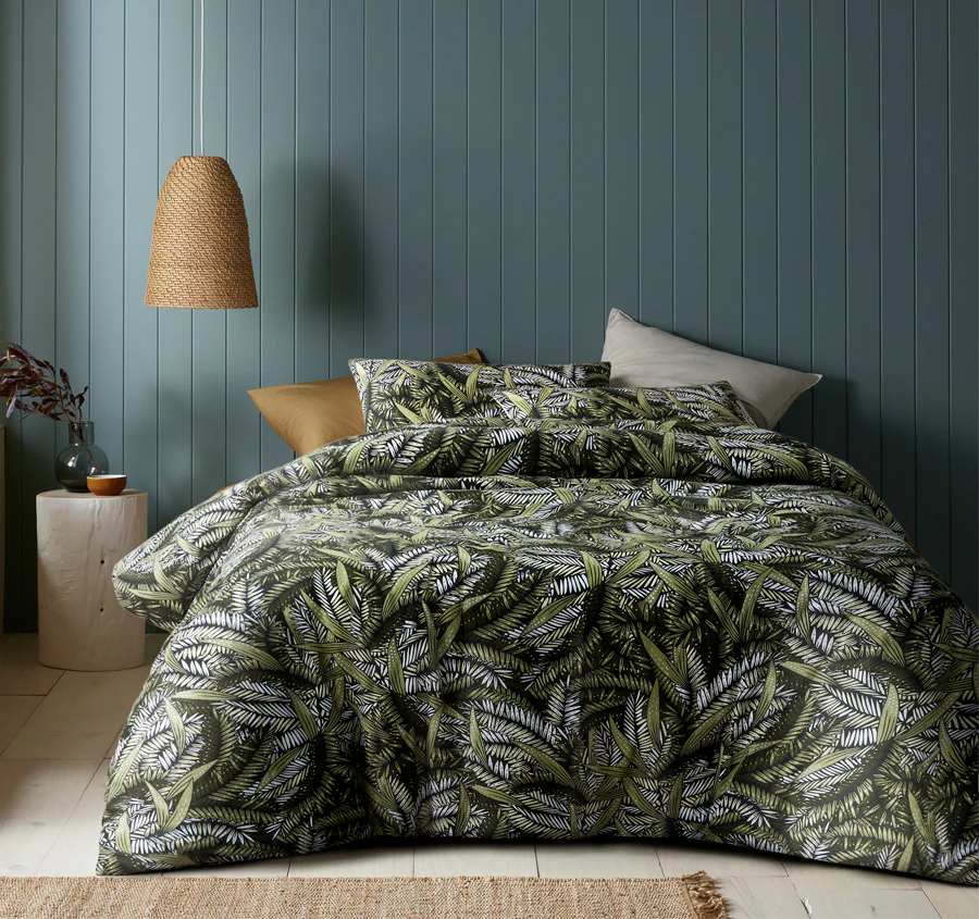 Styx Quilt Cover Set Range Green
