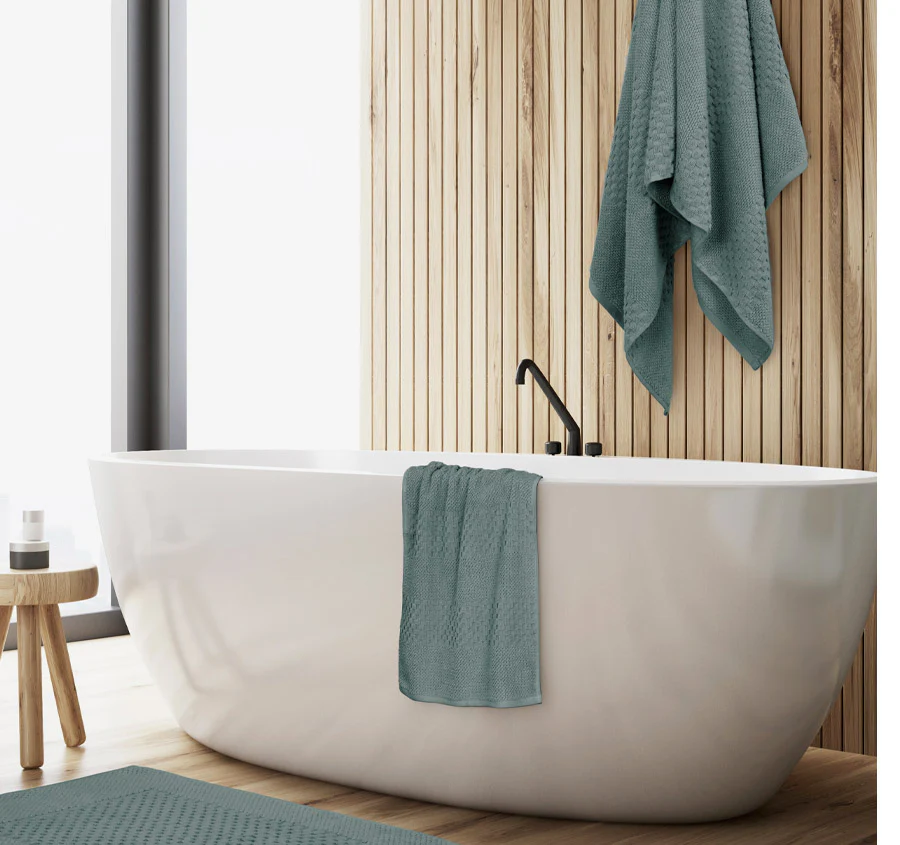 Portland 550GSM 8 Piece Towel Set Green - Image 3