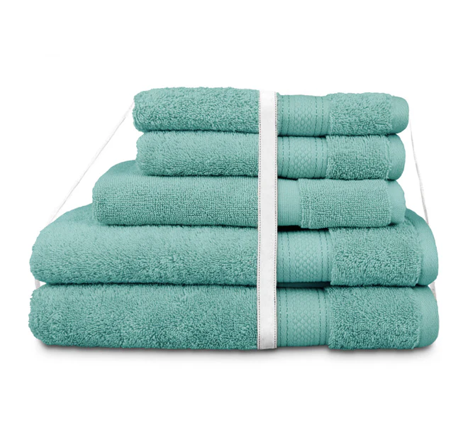St Regis 5 Piece 600GSM Cotton Towel Set Marine - Image 3