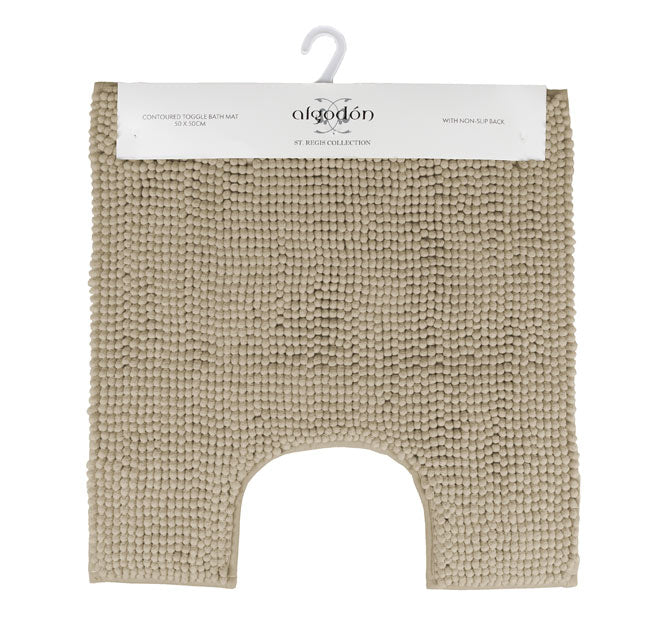 Toggle 1600GSM Microfibre Non-Slip Bath Mat Range Stone - Image 4