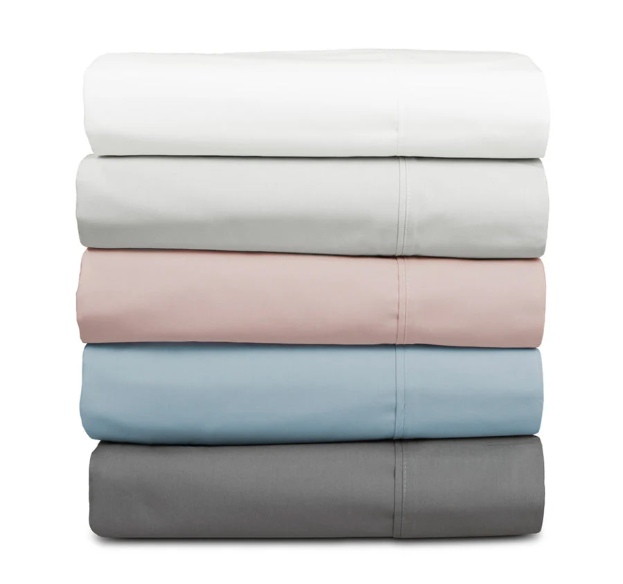 Tuscan Collection Cotton Percale Fitted Sheet Combo Set Range White - Image 5