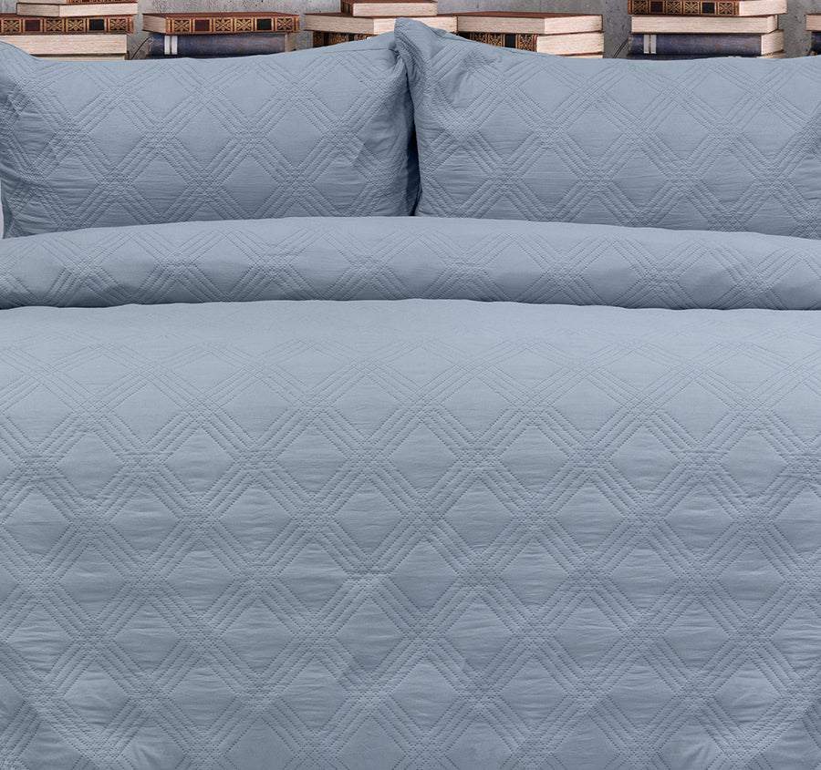 Carter Quilt Cover Set Range Mineral Blue - Image 4
