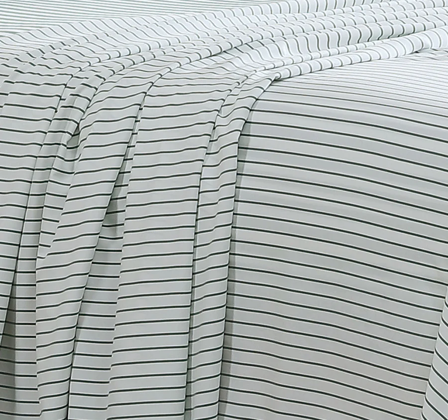 Frankie Stripe Sheet Set Range Sage - Image 2