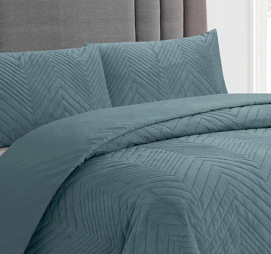 Hana Quilt Cover Set Range Stormy Sea - Image 4