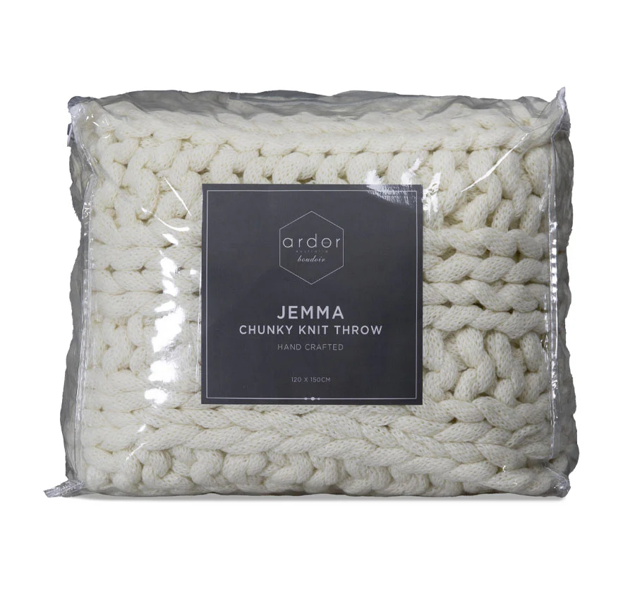 Jemma 120x150cm Throw Rug Ivory - Image 3