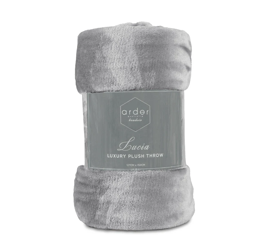 Lucia 127x152cm Throw Rug Silver - Image 3