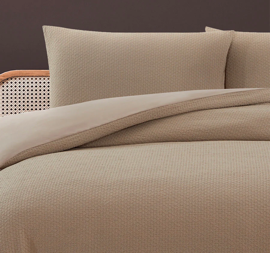 Thea Quilt Cover Set Range Wheat - Image 4