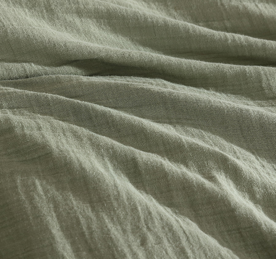 Earth Quilt Cover Set Range Olive - Image 2