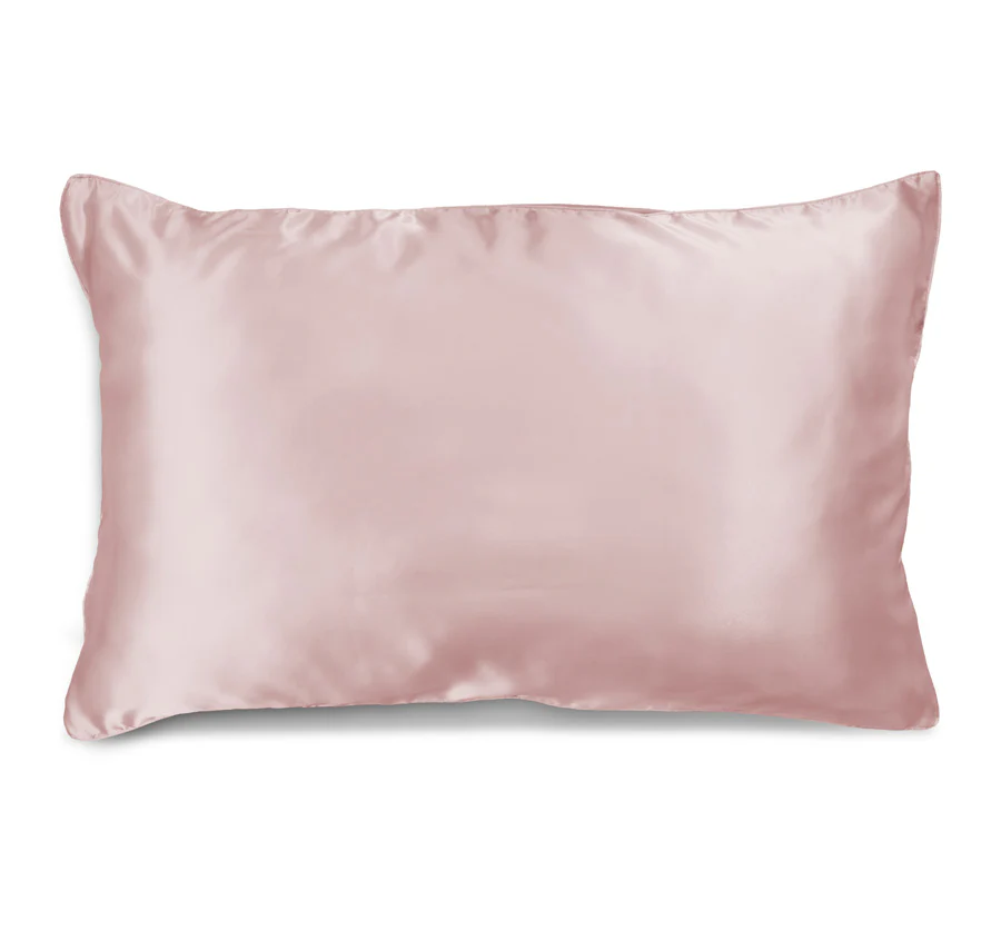 Silk Pillowcase and Eye Mask Set Soft Pink - Image 3