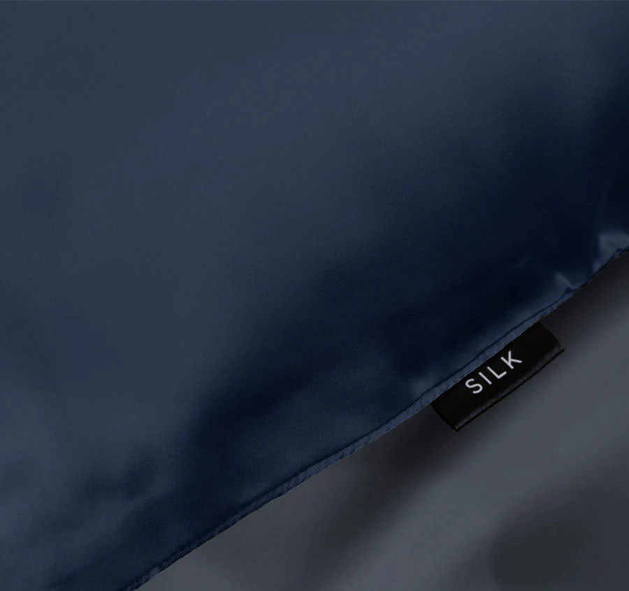 Silk Standard Pillowcase Navy - Image 3