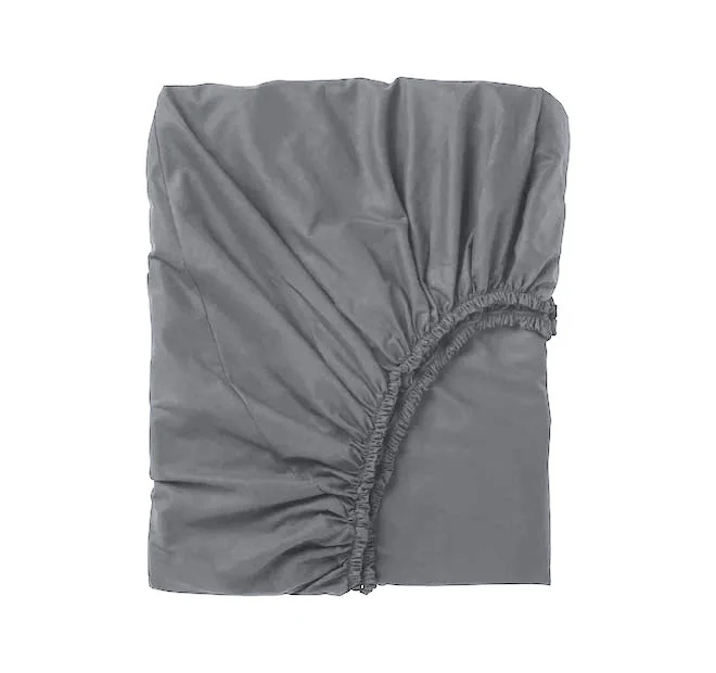 Bamboo Eco 400THC Cotton Mega Fitted Sheet Range Charcoal - Image 3