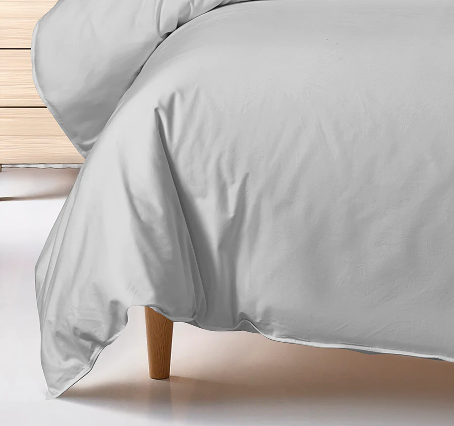 Bamboo Eco 400THC Cotton Quilt Cover Set Range Grey - Image 3