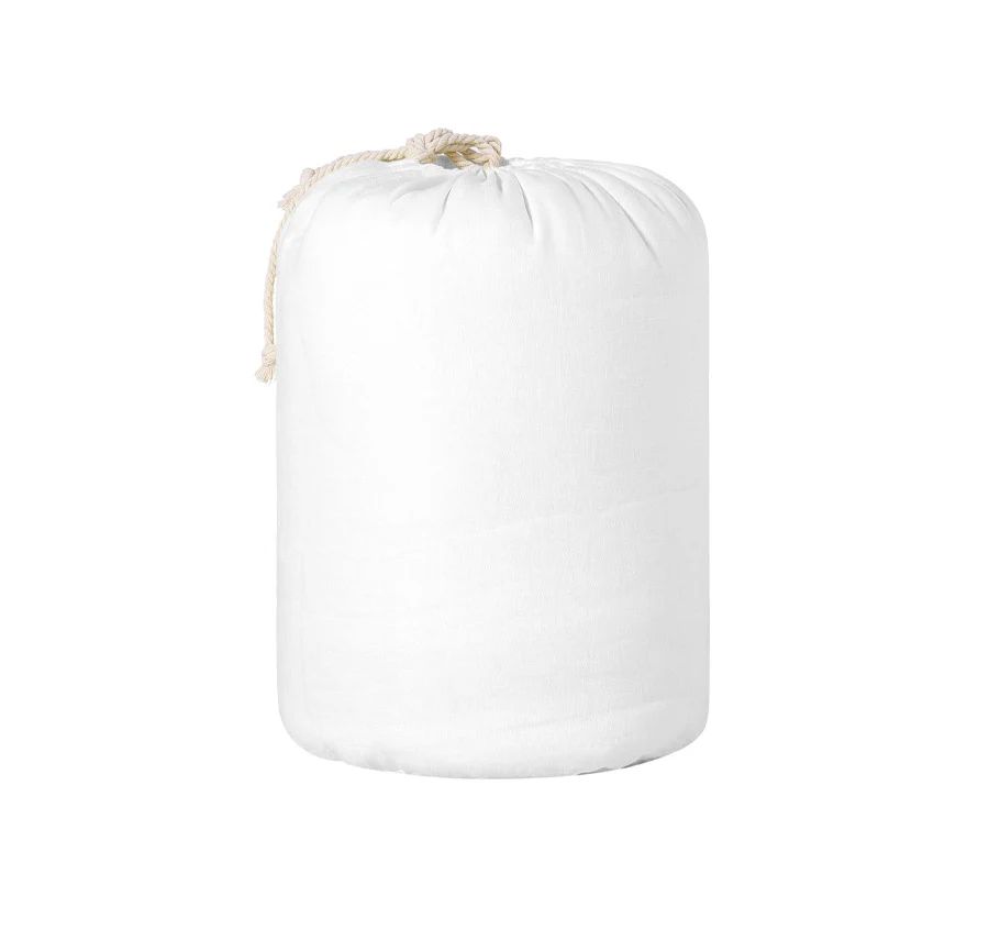Stonewashed French Linen Coverlet Set Range White - Image 5