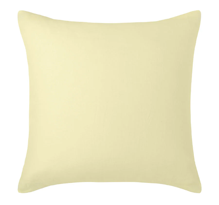 Stonewashed French Linen Quilt Cover Set Range Butter - Image 5