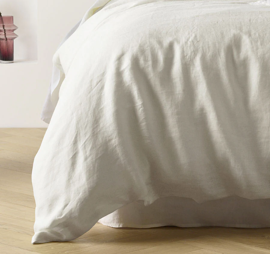 Stonewashed French Linen Quilt Cover Set Range Natural - Image 3