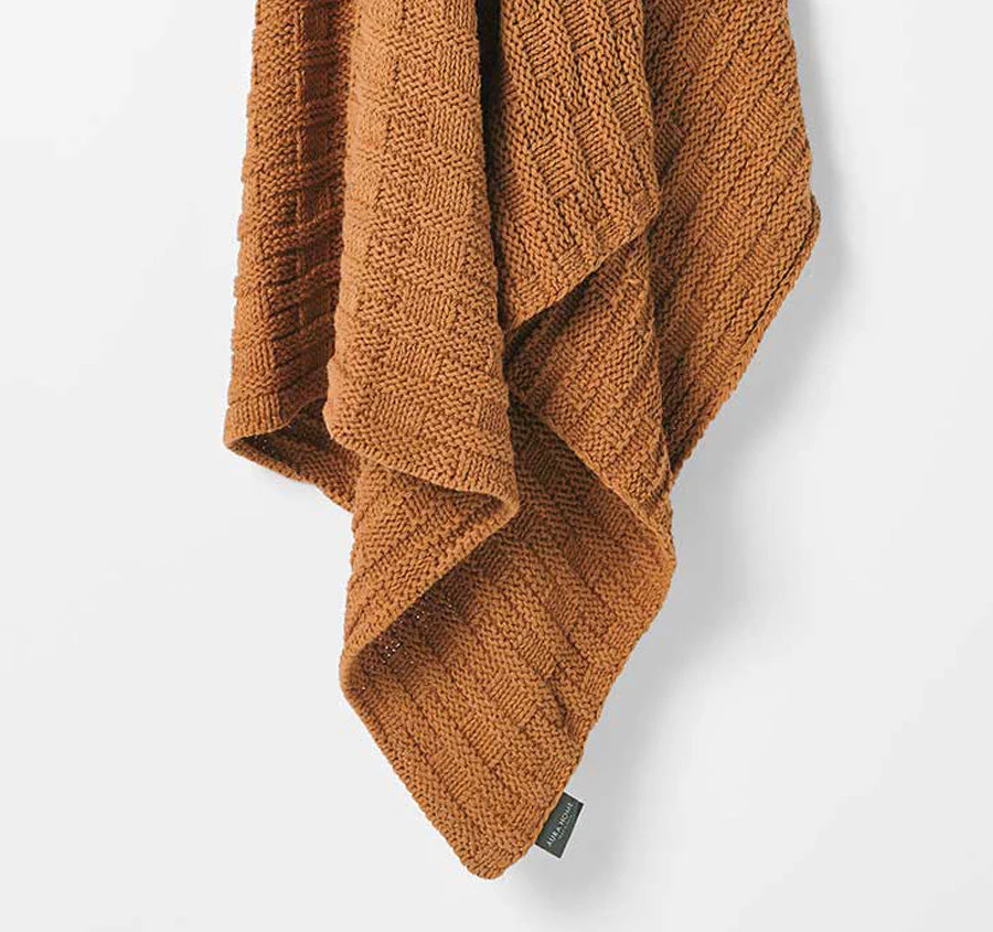 Basket Weave 130x180cm Throw Bronze - Image 2