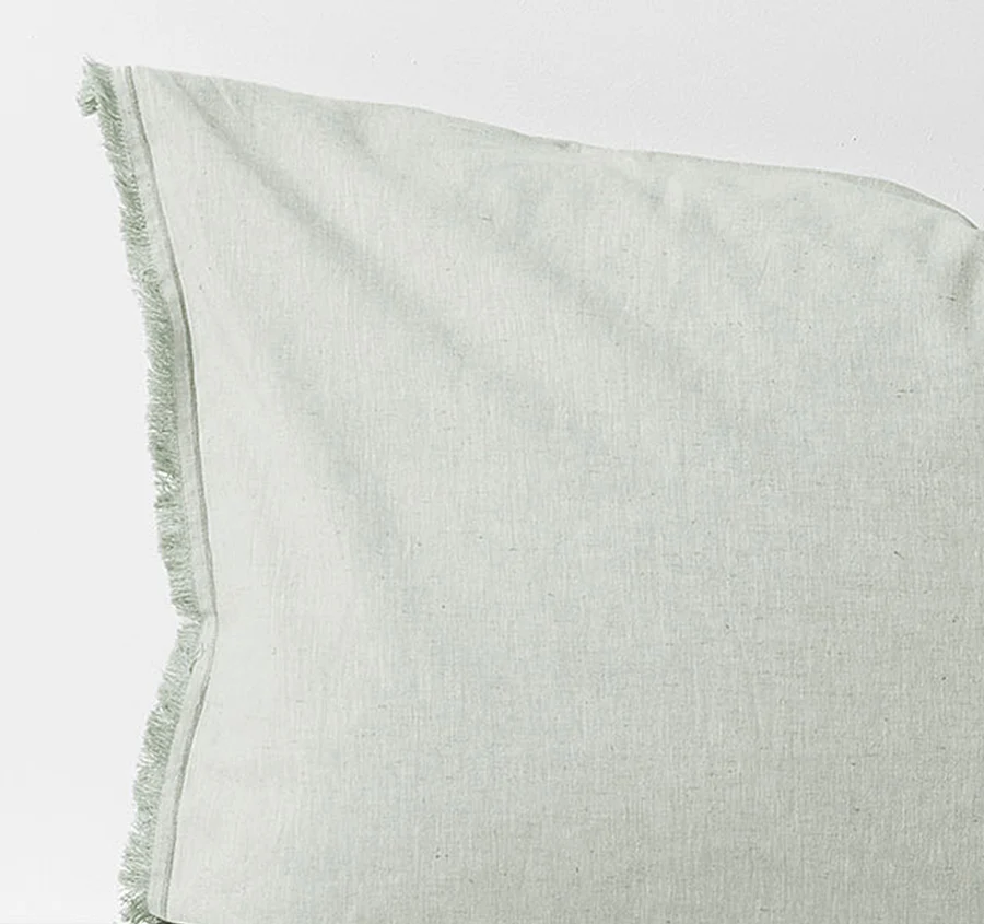 Chambray Fringe Standard Pillowcase Mist - Image 2