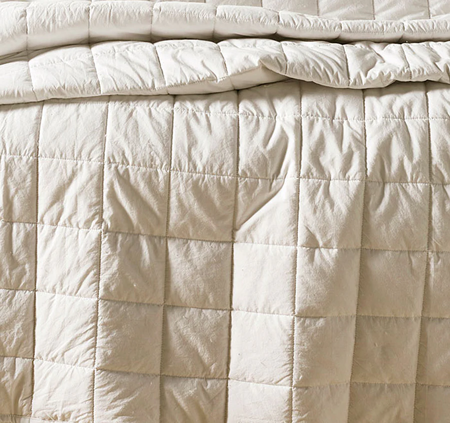 Evie Organic Cotton Coverlet White - Image 2