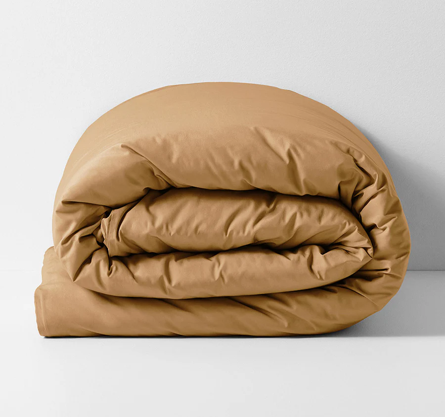 Evie Organic Cotton Quilt Cover Range Toasted Pecan - Image 6