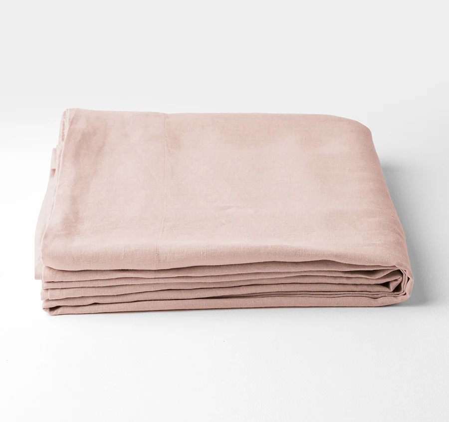 Evie Organic Cotton Sheet Set Range Blush Pink - Image 4