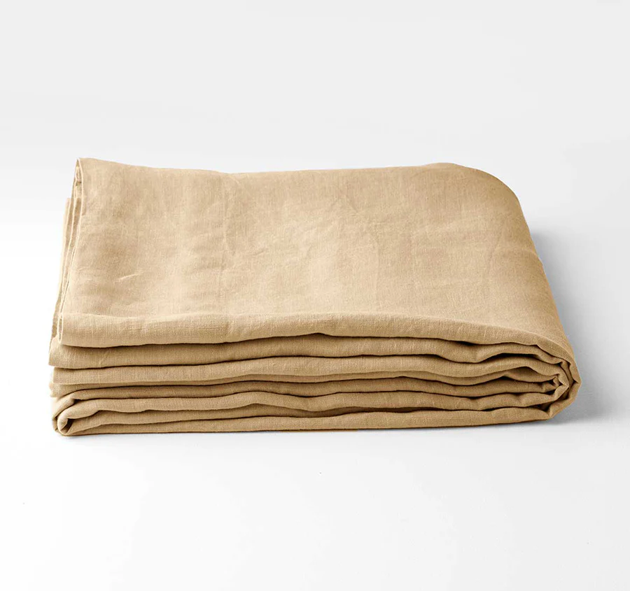 Evie Organic Cotton Sheet Set Range Caramel - Image 4
