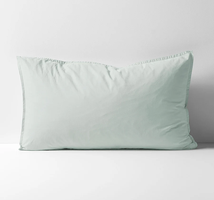 Evie Organic Cotton Standard Pillowcase Mist