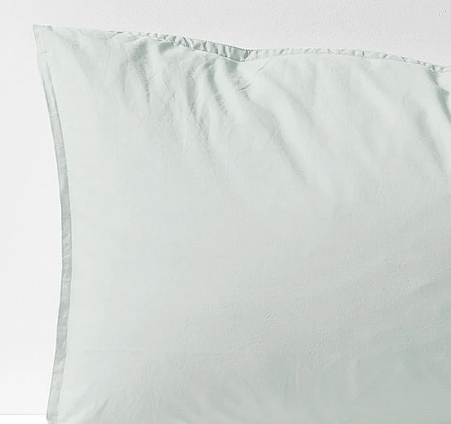 Evie Organic Cotton Standard Pillowcase Mist - Image 2