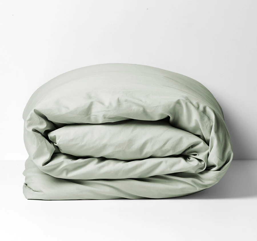 Halo Organic Cotton Quilt Cover Range Sage - Image 5