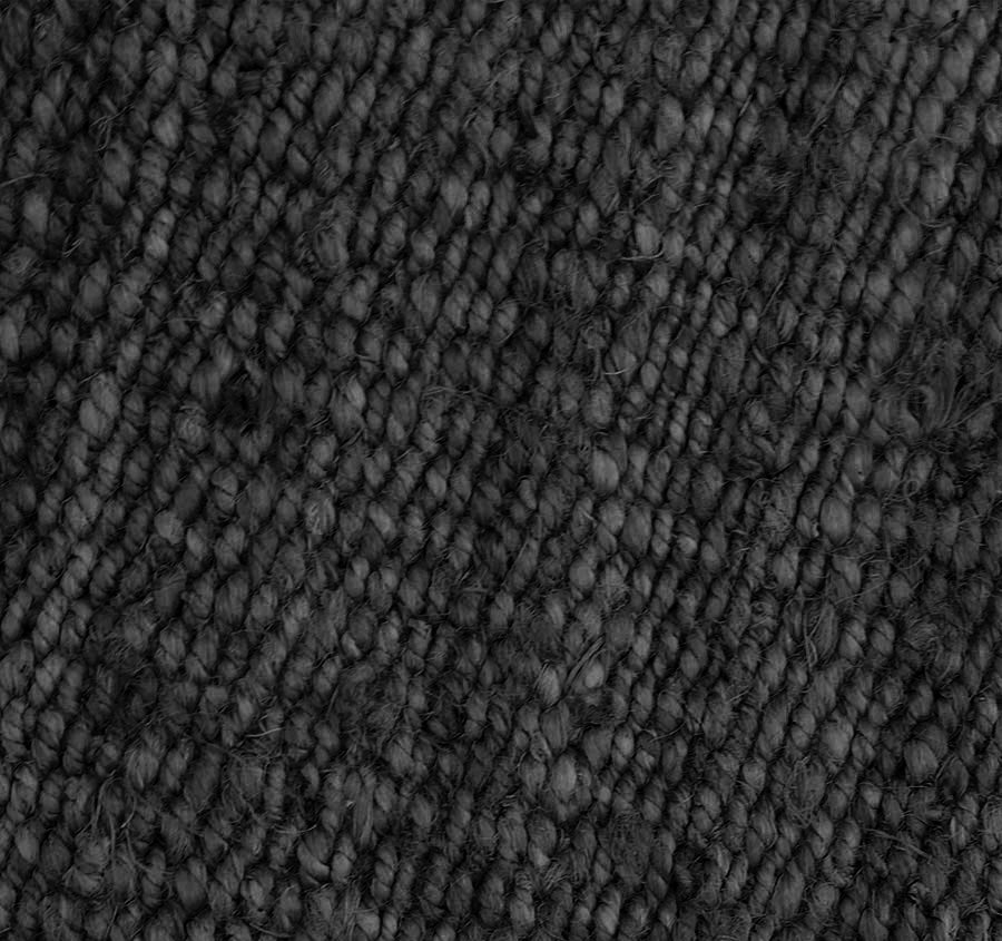 Jute Floor Rug Range Black - Image 2