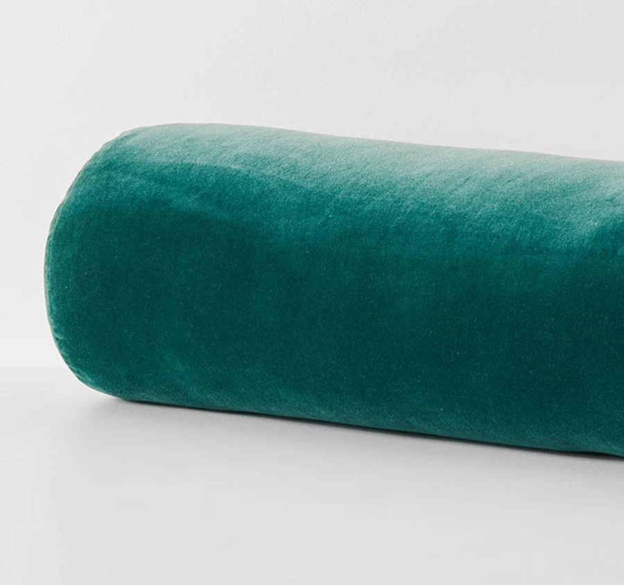 Luxury Velvet 18x60cm Filled Bolster Forest Night - Image 2