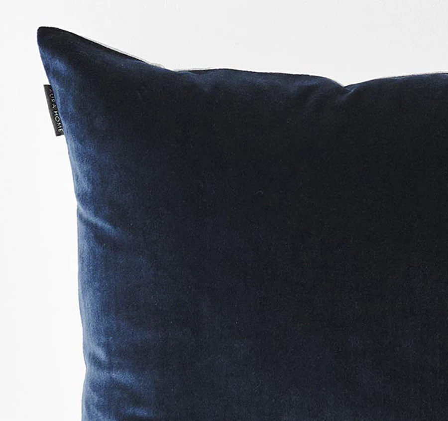 Luxury Velvet 50x50cm Filled Cushion Slate - Image 2