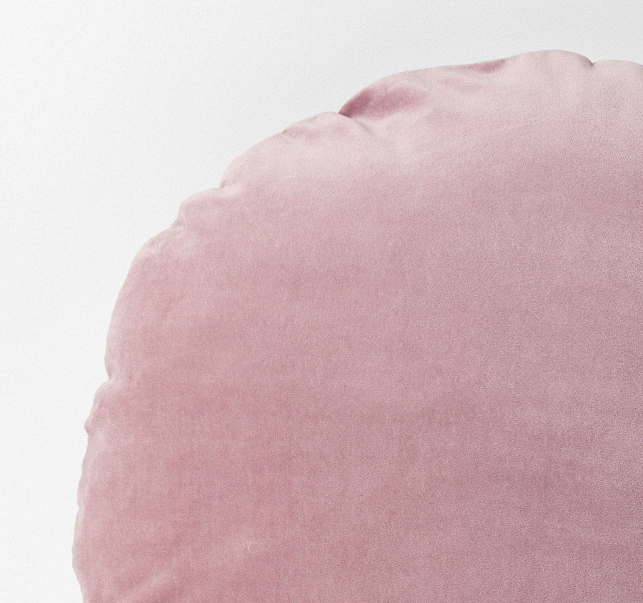 Luxury Velvet 55cm Round Filled Cushion Heather - Image 2