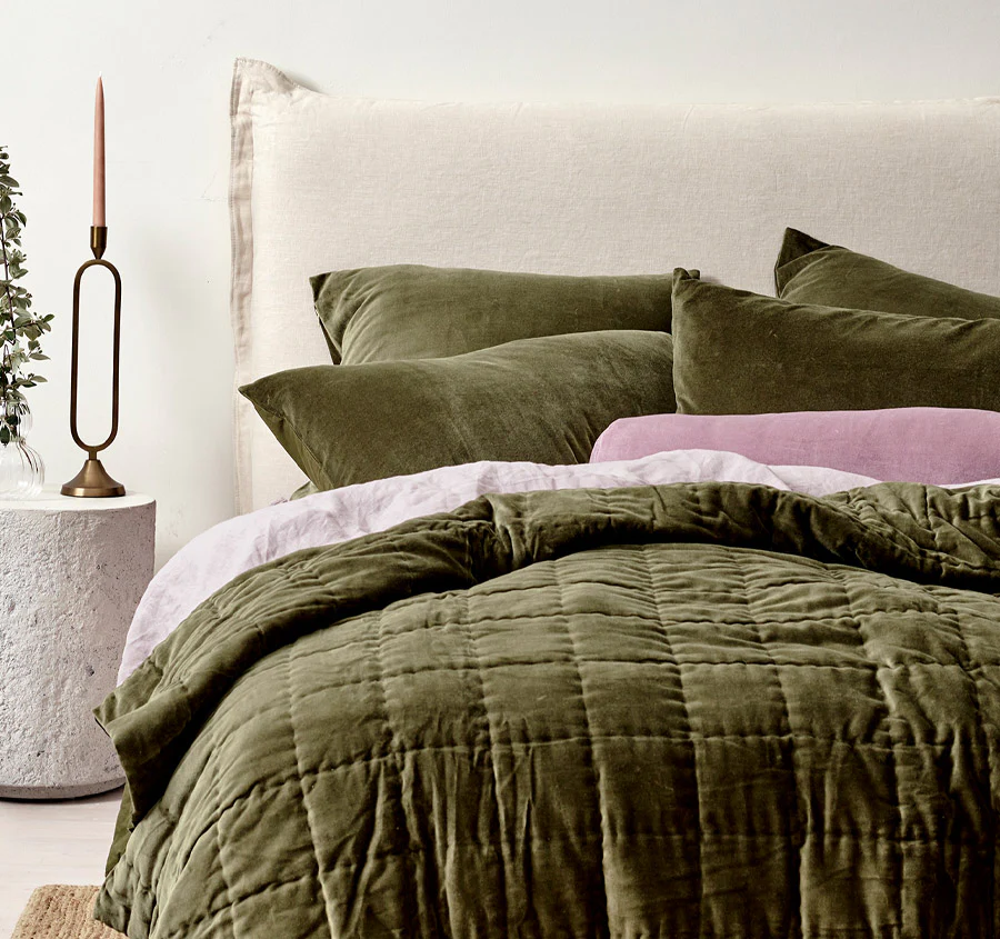 Luxury Velvet Coverlet Caper - Image 4