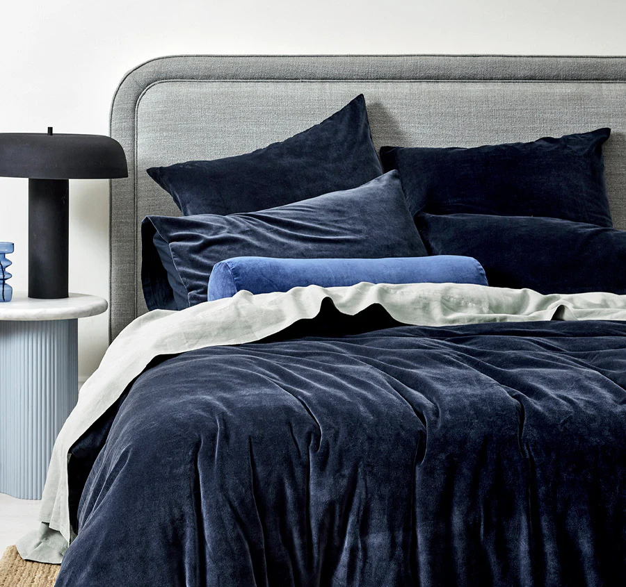 Luxury Velvet Quilt Cover Range Slate - Image 4