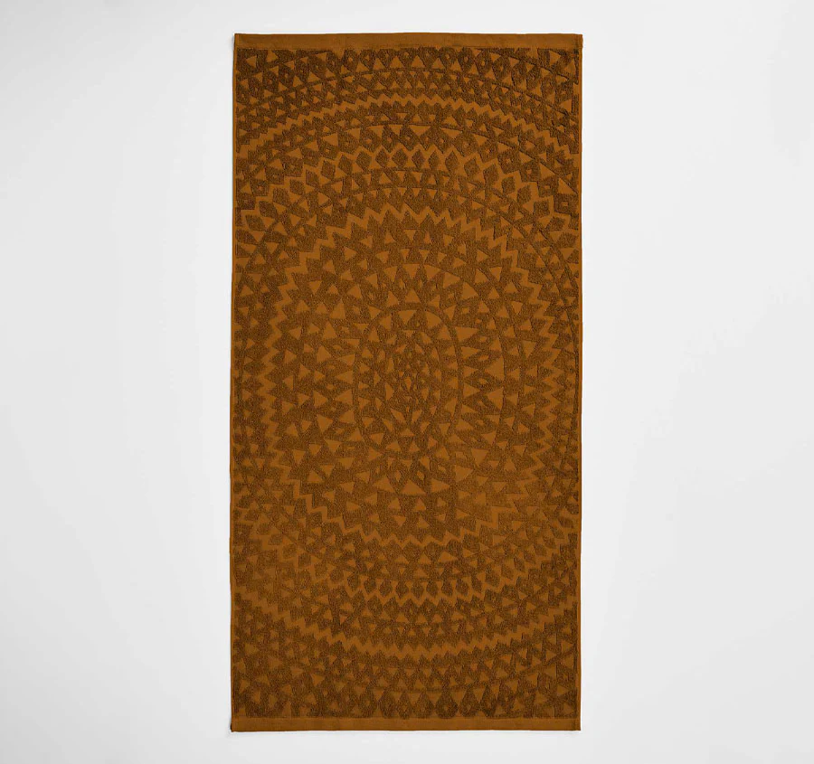 Maya 580GSM Cotton Bath Towel Range Bronze - Image 3