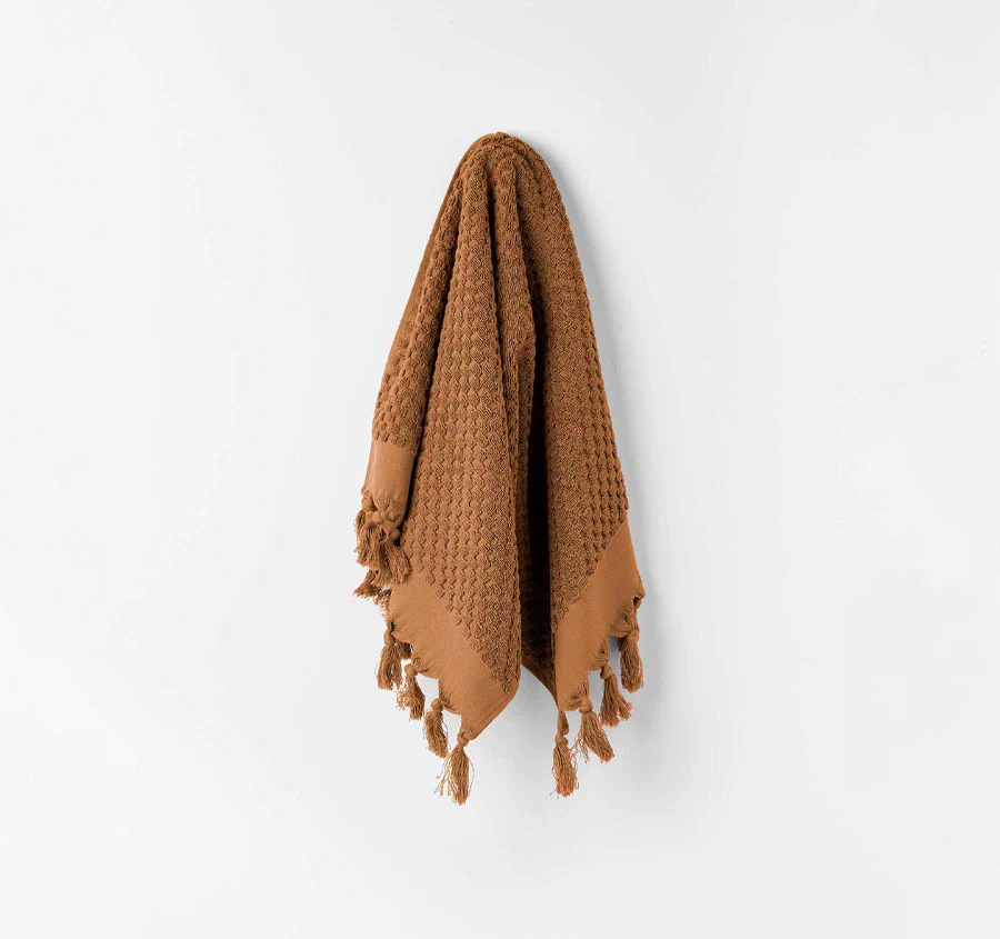 Milos 650GSM Cotton Bath Towel Range Caramel - Image 4