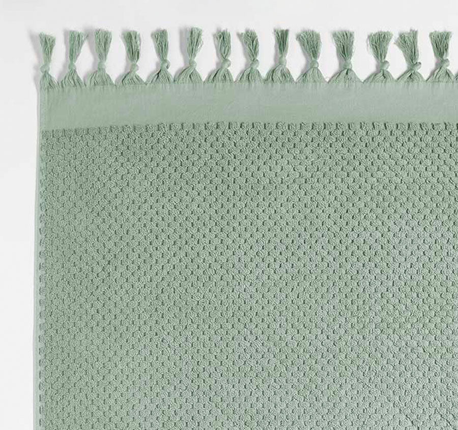 Milos 650GSM Cotton Bath Towel Range Sage - Image 2