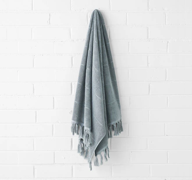 Paros 5 Piece 580GSM Cotton Bath Towel Set Eucalypt - Image 4