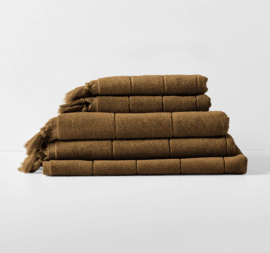 Paros 580GSM Cotton Bath Towel Range Caramel - Image 5