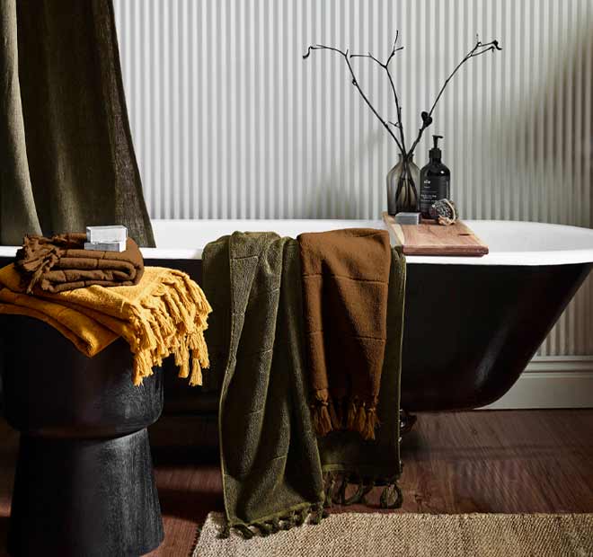 Paros 580GSM Cotton Bath Towel Range Khaki - Image 7