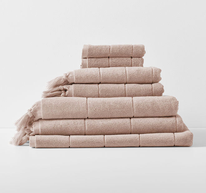Paros 840GSM Cotton Bath Mat Pink Clay - Image 3