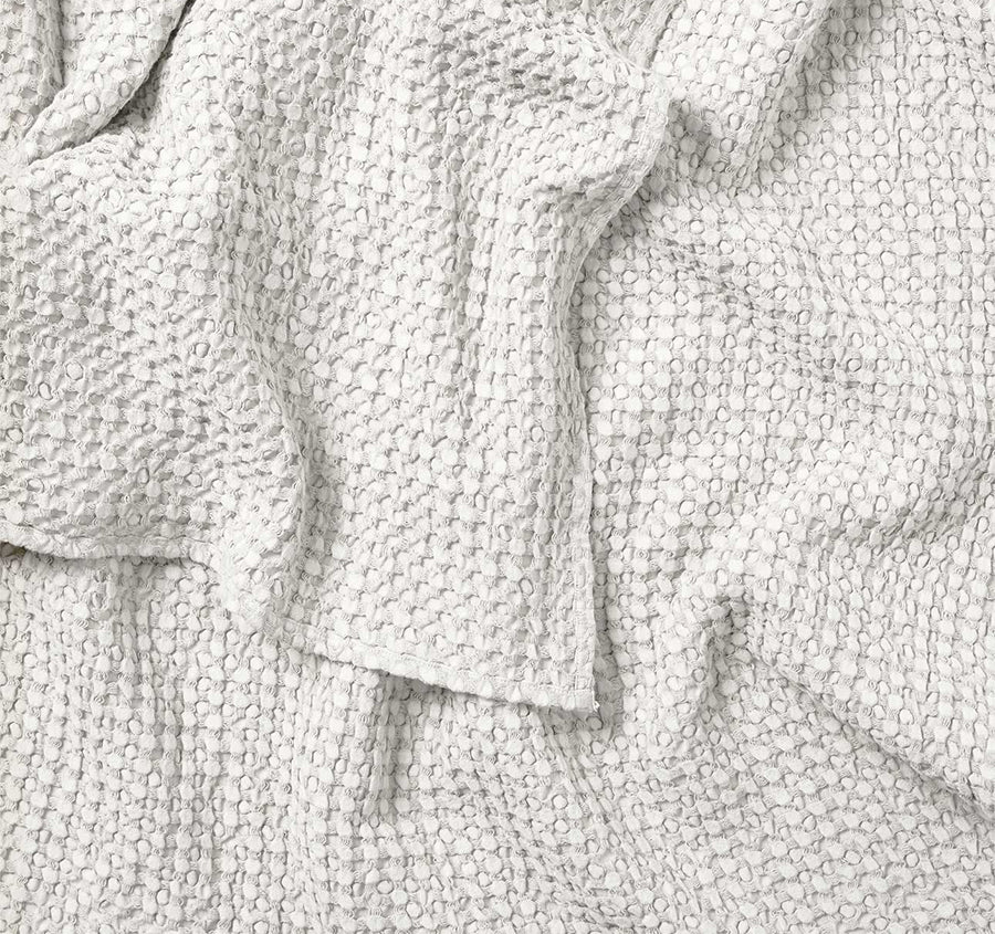 Waffle 140x200cm Throw Rug White - Image 2