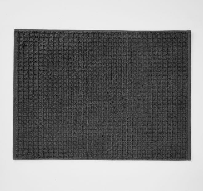 Waffle 5 Piece 580GSM Cotton Bath Towel Set Charcoal - Image 4