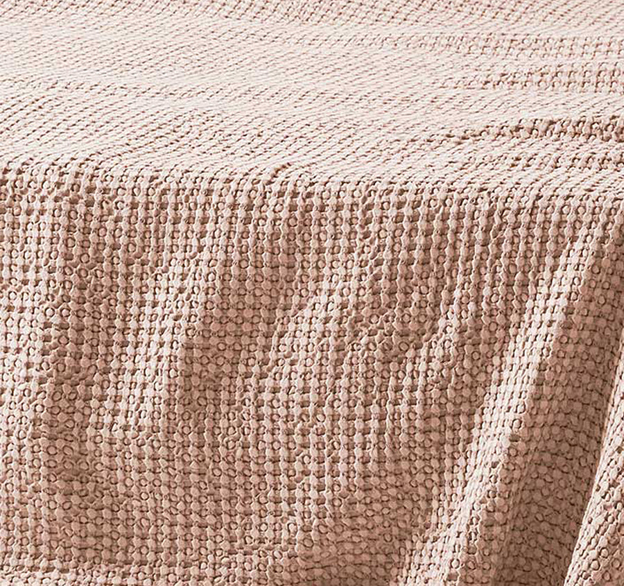 Waffle Bed Throw Pink - Image 2