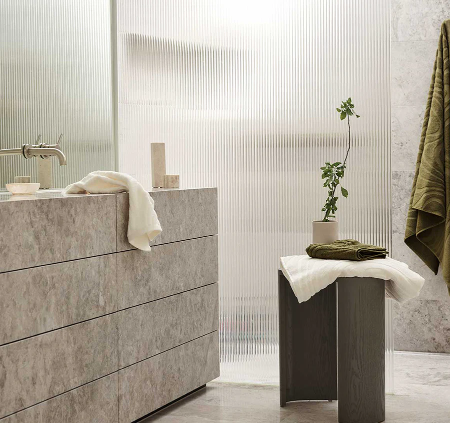Wave 5 Piece 550GSM Cotton Bath Towel Set Sand - Image 6