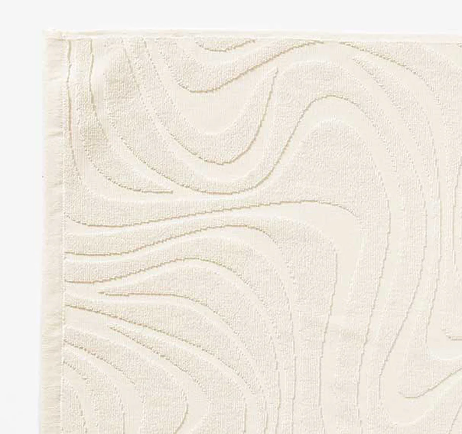 Wave 800GSM Bath Mat Sand - Image 2