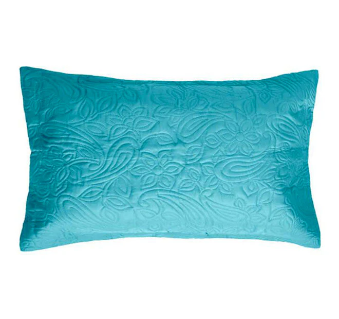 Embossed Paisley Coverlet Set Range Peacock - Image 4