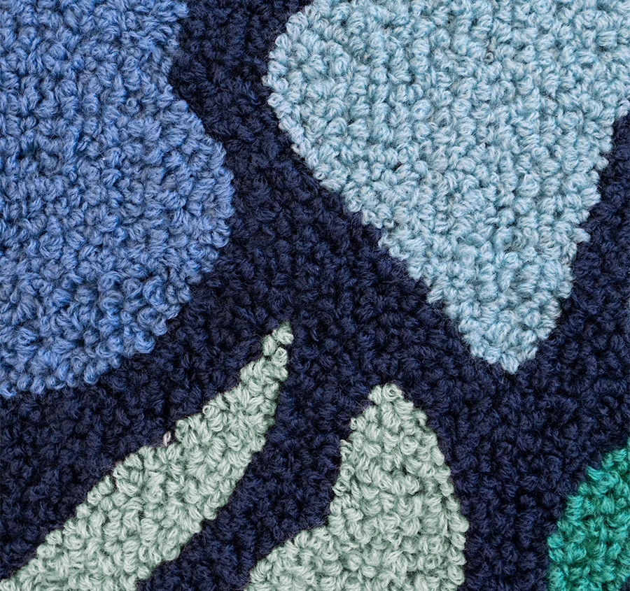 Lulu 50x50cm Filled Cushion Navy - Image 3